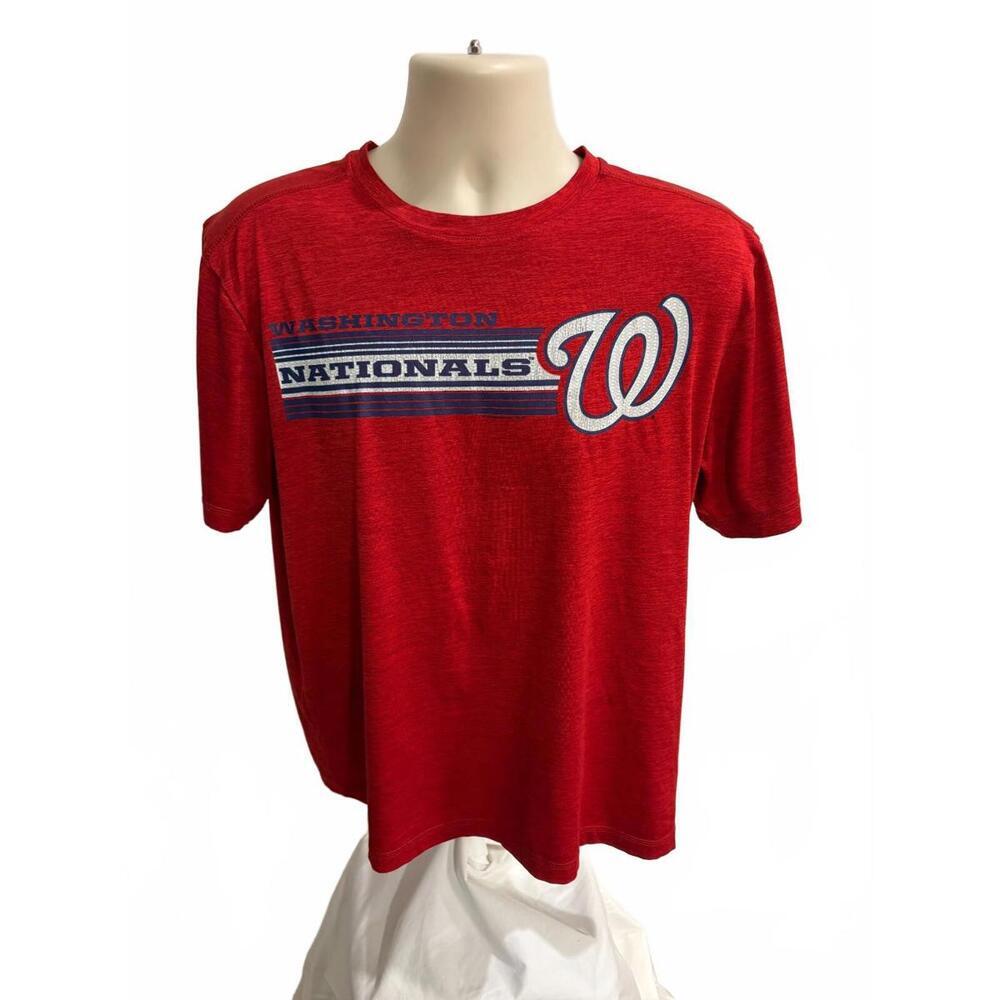 MLB GENUINE‎ MERCHANDISE WASHINGTON NATIONALS MENS SIZE LARGE T SHIRT RED